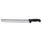 Omcan 18620 (18620) Slicing Knife 14" Straight Granton Edge Blade Super Fiber Black Handle