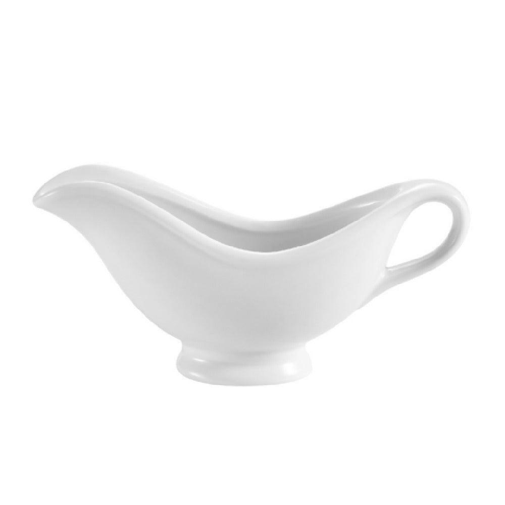CAC China SBT-3 Accessories Sauce Boat 3-1/2 Oz. 6-1/4"L X 2-1/4"W X 3-1/4"H