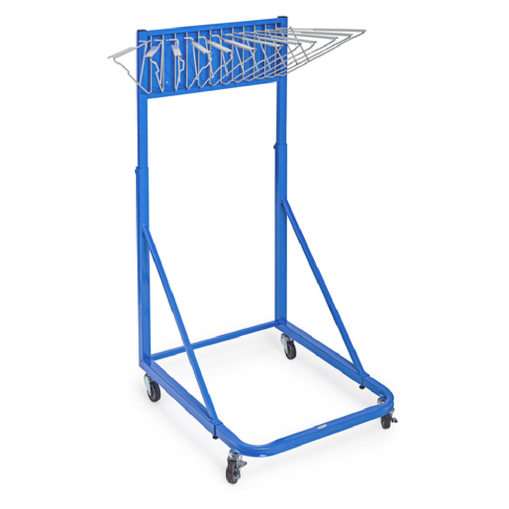Alpine Industries ADI613-BLU Vertical File Rolling Stand For Blueprints Top Basket