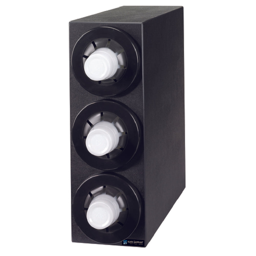 San Jamar C2953BK Sentry™ Beverage Cabinet 7-3/4"L X 23-3/4"W X 24-3/4"H Contains (3) Cup Dispensers (C5450C)
