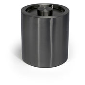 FOH RIB044BKS21 2qt Round Stainless Ice Bucket Matte Black With Matte Black Lid