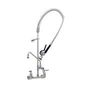 T&S Brass S-0133-12-CR-BY EverSteel 8” Wall Mount Mixing Faucet With Body Add-on Faucet