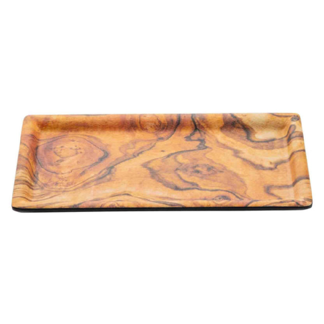 TableCraft Products 12953 - Serving Tray, 11" X 5-3/4" X 3/4"H, Olive Wood Decal