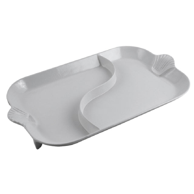 Bon Chef 2096D Divided Platter 18" X 26" With Shell Handles
