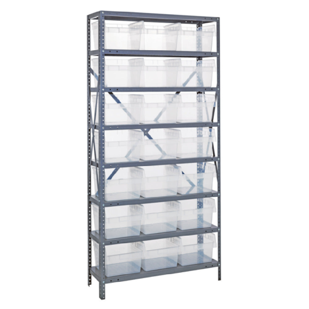 Quantum 1875-SB810CL Shelving Unit 18"D X 36"L X 75"H Heavy Duty
