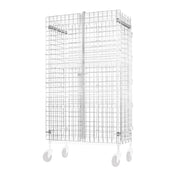 Winco VCG-1860 Wire Security Cage 18"x60"x63"H Chrome Plated