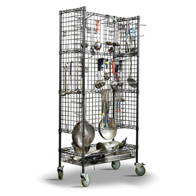 Hubert 61384 - Kitchen Drying Rack Cart, 36" X 18" X 72"H, Rectangular