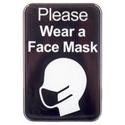 Tablecraft 10542 Sign "Please Wear A Face Mask" 6" X 9"