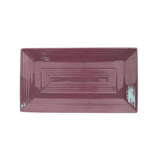 CAC China TG-RT13-PLM Tango Platter 11-5/8"L X 6-3/8"W X 1"H Rectangular