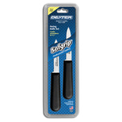 Dexter Russell SG104SCB-2PCP SofGrip™ (24563B) Paring Knife 3-1/4" Scalloped Edge