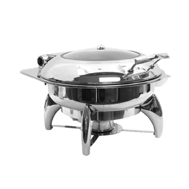 Tablecraft CW40177 Fuel Chafer Dish With Stand 6 Qt. (6-1/2 Qt. Filled Capacity)