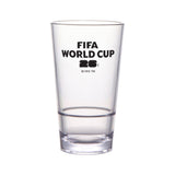 GET Enterprises S-17-FIFA26-LOGOBW FIFA Stackable Pint Glass 16 Oz (16.45 Oz Rim-full) 3.3" Dia. X 5.75" H.