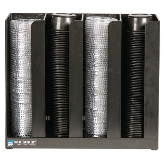 CFS Brands PCL2 - San Jamar - Portion Cup/Lid Organizer, 10" X 11-1/2" X 3-1/4", 4-section