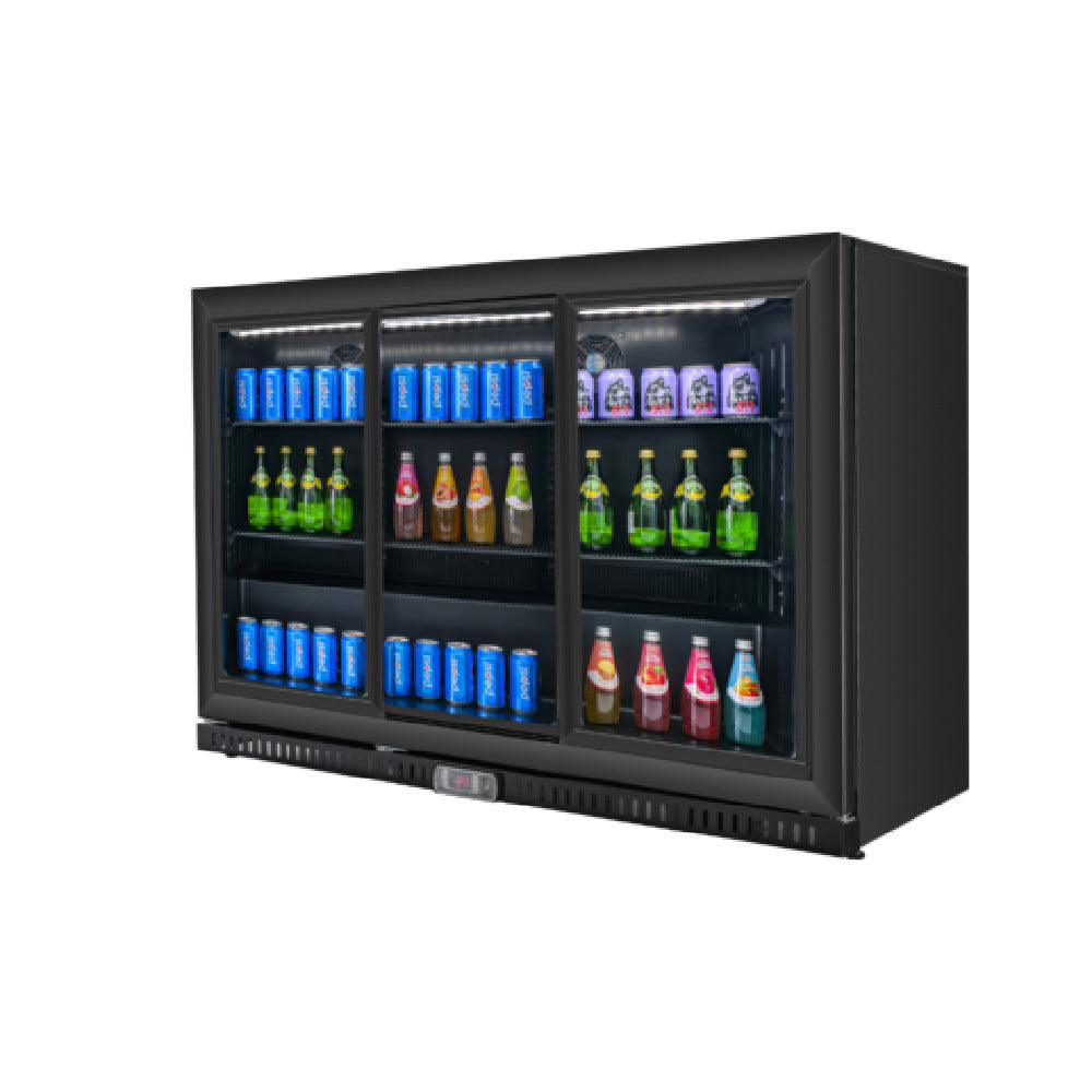 Omcan 48469 (BB-CN-338S) Refrigerated Back Bar Beverage Cooler Reach-in Three-section
