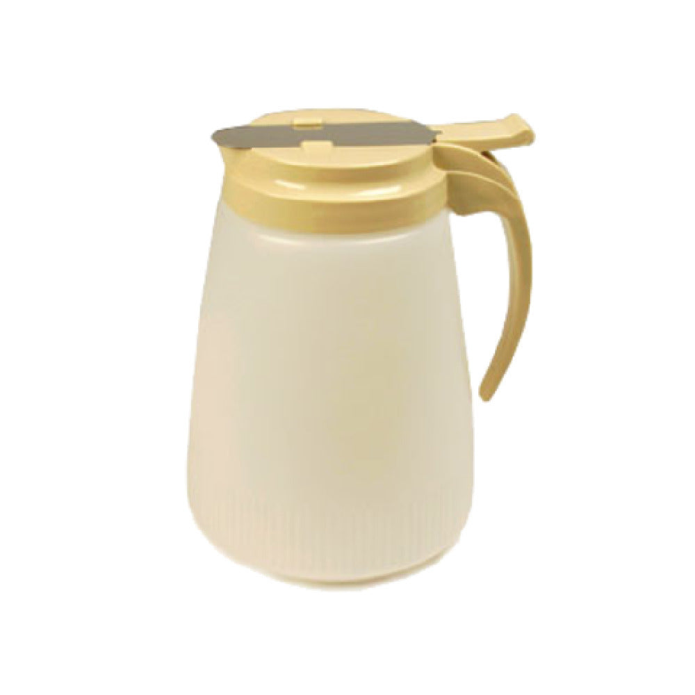 Vollrath 4748-01 Dripcut® Syrup Server 48 Oz. White Polyethylene Jar With Graduated Markings