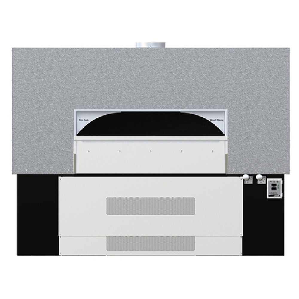 Wood Stone FD-11290-RFGLLIR Fire Deck Stone Hearth Oven Two Radiant Flames On Left Side With Infrared Under Floor Burner