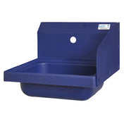 BK Resources APHS-W1410-1RSB Antimicrobial Hand Sink With Right Side Splash 14" Wide X 10" Front-to-back X 5" Deep Bowl
