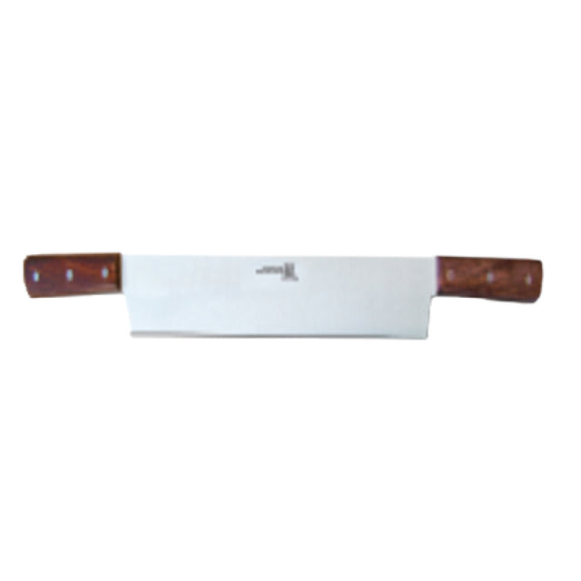 Omcan 11518 (11518) Cheese Knife 14" Blade Double Wood Handles