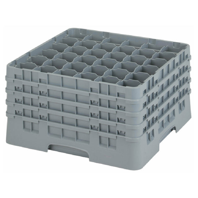 Cambro 36S900151 Camrack® Glass Rack With (4) Soft Gray Extenders Full Size