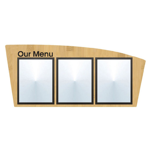 Hubert 42668 - Menu Board, 3-pocket, Wall-mount