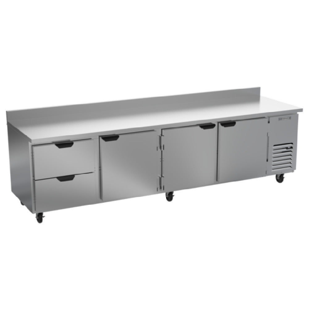 Beverage Air WTRD119AHC-2 Worktop Refrigerator Four-section 35-1/2" Working Height