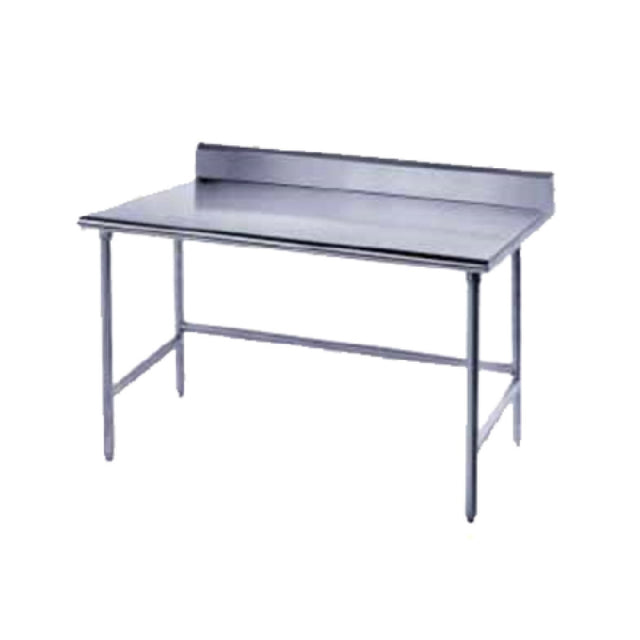 Advance Tabco TSKG-2410 Work Table 120"W X 24"D 16 Gauge 430 Stainless Steel Top With 5"H Backsplash
