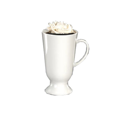 Libbey DM-15 13-1/2 oz. Mug With Handle Footed Ceramic Ultra Bright Wh   RestaurantSupply.com
