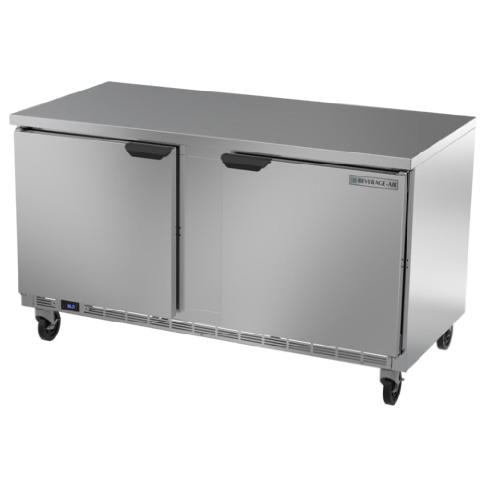 Beverage Air WTR60AHC-FLT Worktop Refrigerator Two-section 60"W