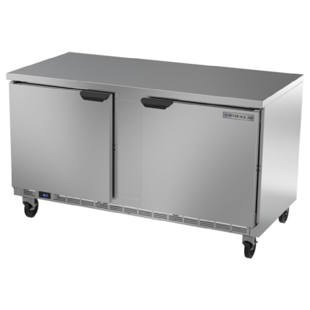 Beverage Air WTR60AHC-FLT Worktop Refrigerator Two-section 60"W