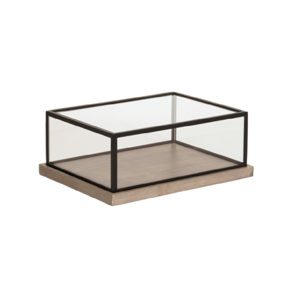 Cal Mil 3648-1520-110ND Presentation Box 20"W X 15"D X 8"H Gray-Washed Pine Wood Construction