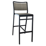 Emuamericas, Llc A1230-24-76 - Sid Barstool, Indoor/outdoor, All-weather Wicker Back And Seat