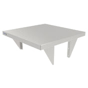 GSW USA WS-PT24120 Pass Through Shelf 120"W X 24"D X 5-1/2"H Turned Down Edges