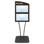Hubert 15530 - Menu Board, 2-pocket, Floor Stand