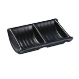 Yanco BP-4031 Black Pearl Sauce Dish 2 Oz. 4-3/4"L X 3"W