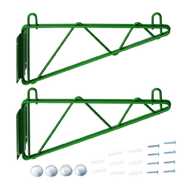 Hubert 30V-113 - CenPro Deep Wall Mounting Brackets For Green Epoxy Wire Shelving