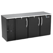 Victory VBBN72HC-B - Back Bar Refrigerator, Three-section, 72"W X 26-1/8"D X 34"H