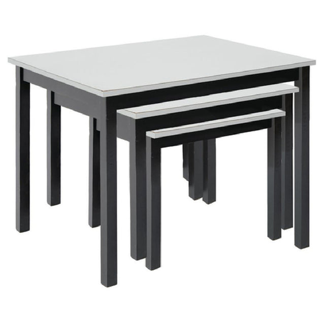 Hubert 80339 - Table Set, 3-piece, Includes (1) Each: 40" X 30" X 32"H