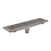 Eagle FT-1884-SG Floor Trough 84"W X 18"D Stainless Steel Subway-style Grating