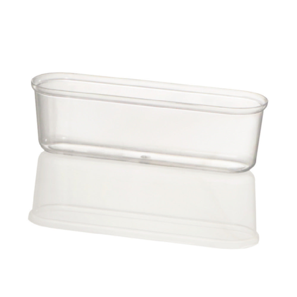 JB Prince RB426 Eclair Mold Cup 4 Oz. 5.4"W X 1.5"D X 1.6"H