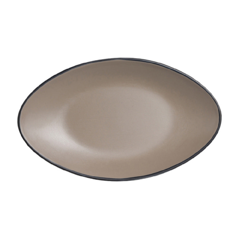 Steelite 7810JB021 Oval Plate 9.75" X 5.875" X 1.0" Baja