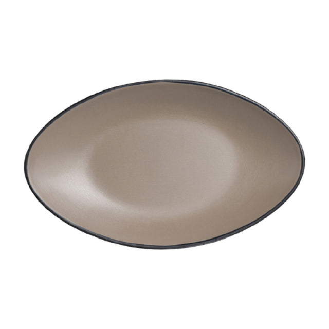 Steelite 7810JB021 Oval Plate 9.75" X 5.875" X 1.0" Baja