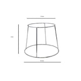 Omcan 80936 (80936) Pizza Stand/Riser 7.5" Upper Dia. 9.5" Lower Dia.