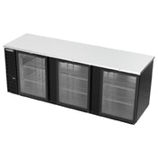 Beverage Air BB94HC-1-FG-B Refrigerated Food Rated Back Bar Storage Cabinet Three-section