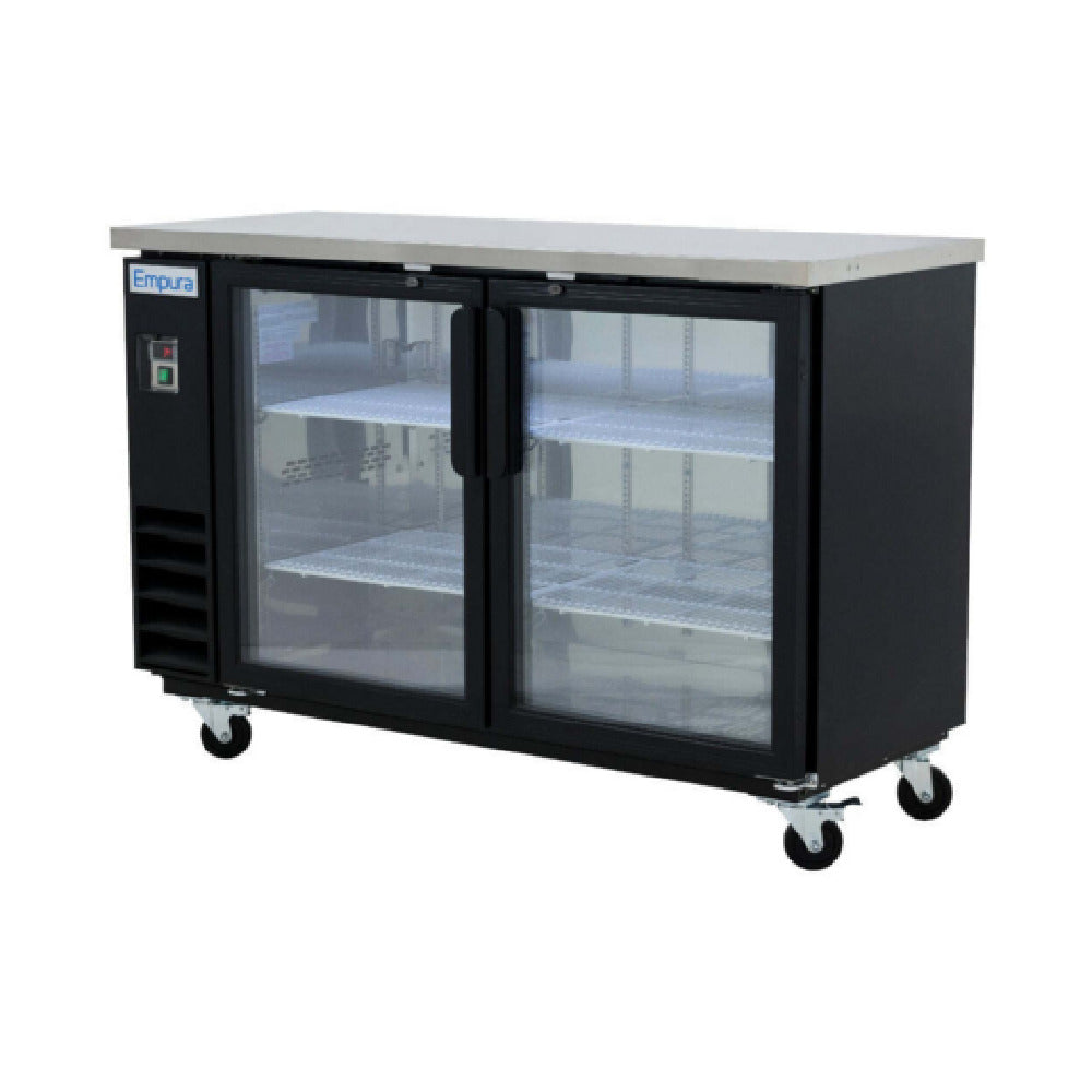 Empura E-KBB60-2G-24 - Back Bar Cooler, 61.1"W X 24.4"D X 41.7"H, 16.6 Cu. Ft. Capacity