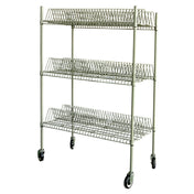 Hubert 16726 - Drying Rack, 3-tier, 44" X 25-1/2" X 70-1/2"H