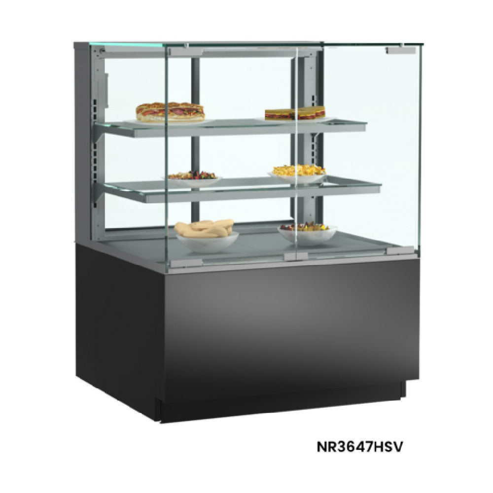 Structural Concepts NR3647HSV Reveal® Service Heated Display Case Freestanding