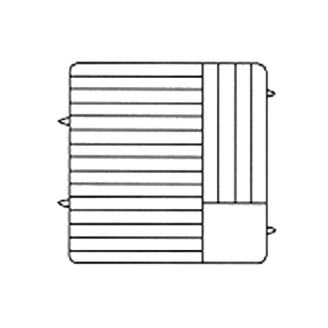 Vollrath PM1912-6-02 Plate Crate® Dishwasher Rack 11" To 12" Dia. (6) Extenders With Wire Dividers