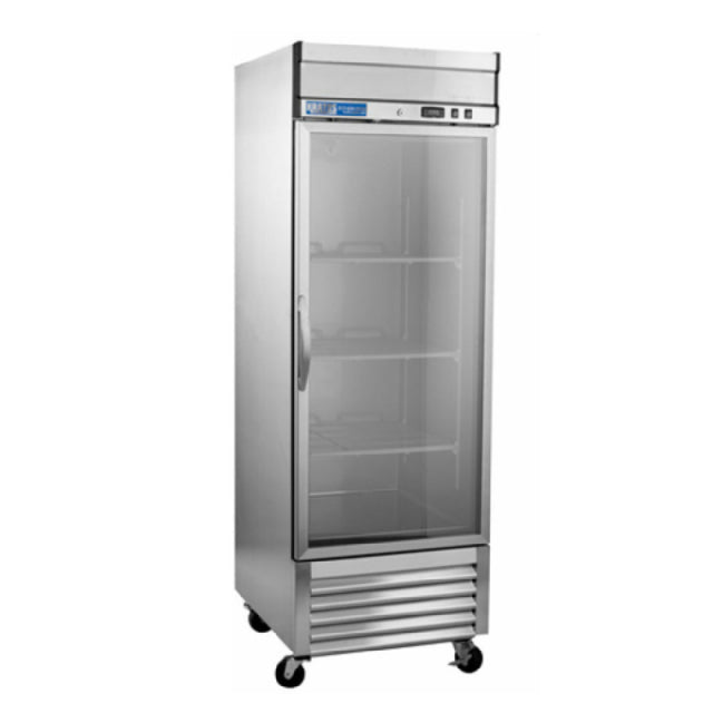 Hubert 69K-760 - Kratos® Reach-In Refrigerator, 27"W X 33.375"D X 83.5"H, Glass Door