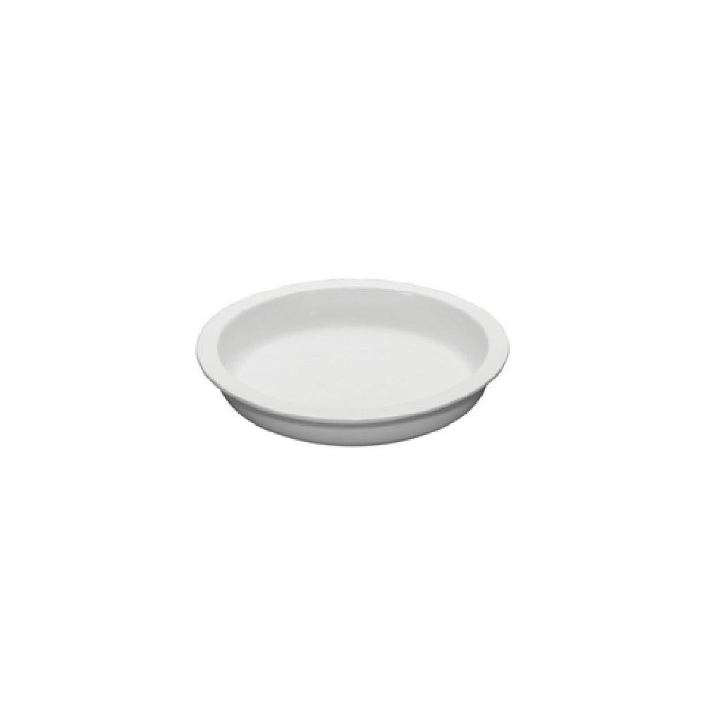 FOH BHO159WHP18 Smart Buffet Ware® 15.25" Round X 2.5" Porcelain Food Pan 5.25 Qt