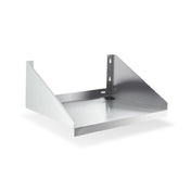 Steel Works Stainless SWWMS-1824 Wall Mount Microwave Shelf 18" X 24" X 10"H 18ga/430 Stainless Steel